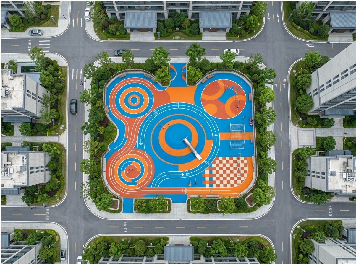 三沙市硅PU球场EPDM塑胶跑道 - 价格